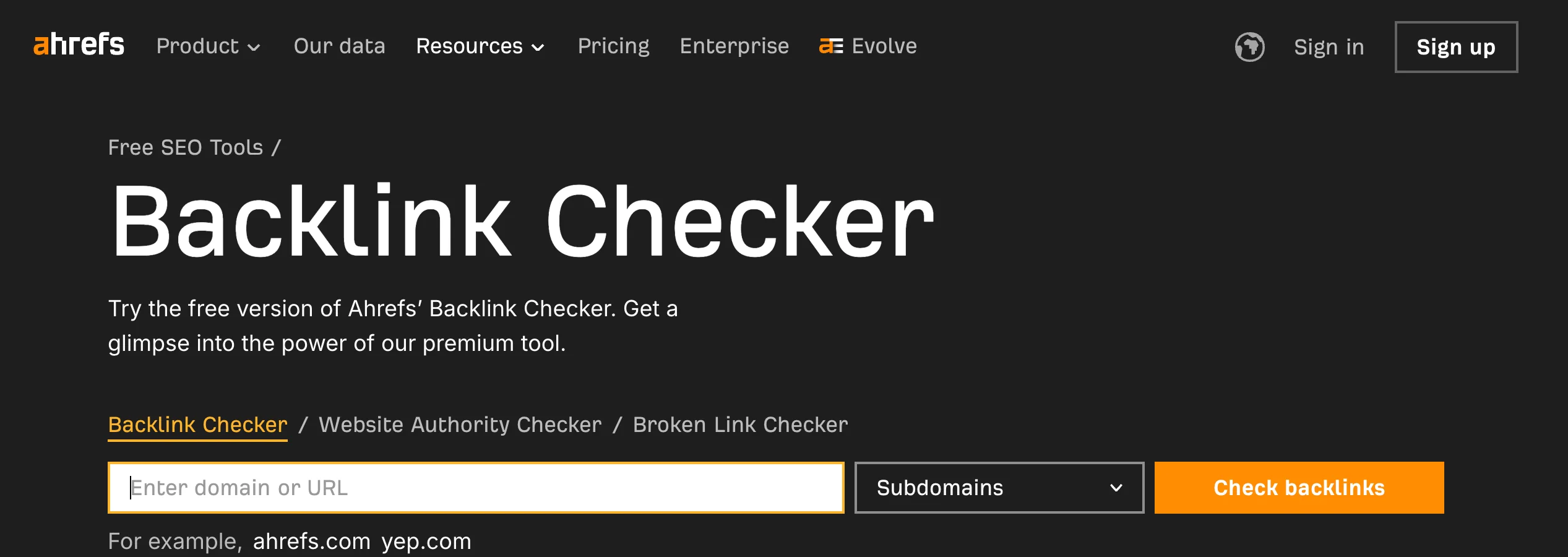 Ahrefs Backlink Checker — Best Free Backlink Analysis Tool